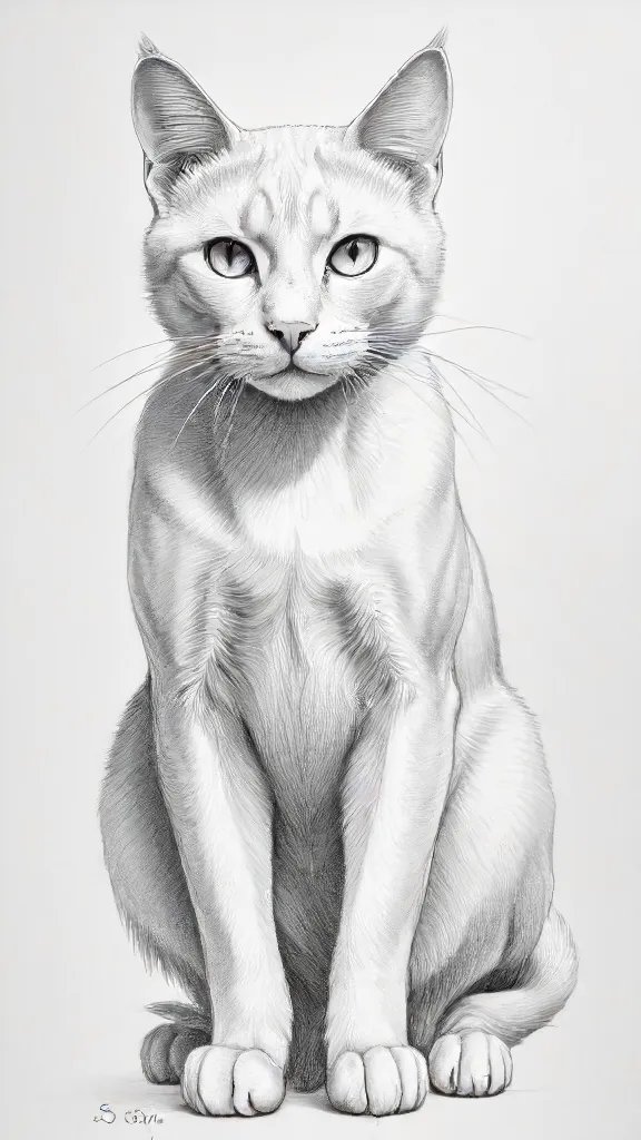 Cat Anatomy Drawing Sketch Picture