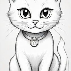 Cat Cartoon Drawing Art Sketch Image