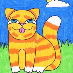 Cat Cartoon Drawing Image