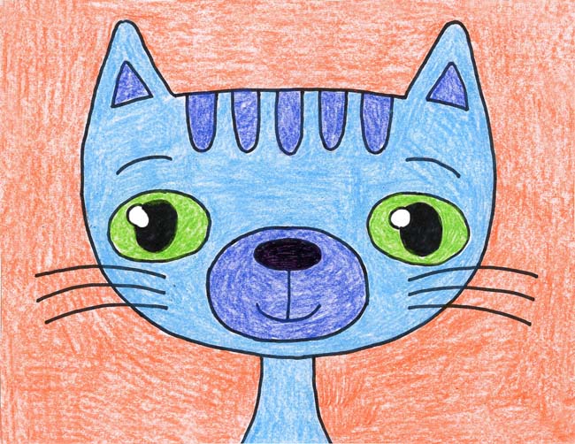 Cat Cartoon Drawing Modern Sketch