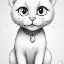 Cat Cartoon Drawing Sketch Picture