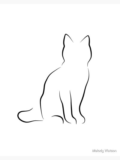 Cat Line, Purrfect Path, Whisker Route, Kitty Trail, Feline Connection Drawing