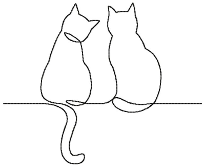 Cat Line, Purrfect Path, Feline Connection, Whisker Way, Meow Route Drawing