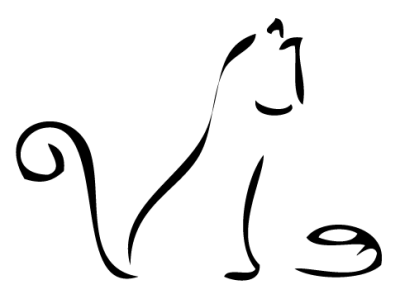 Cat Line, Kitty Trail, Feline Connection, Purr Route, Whisker Path Drawing