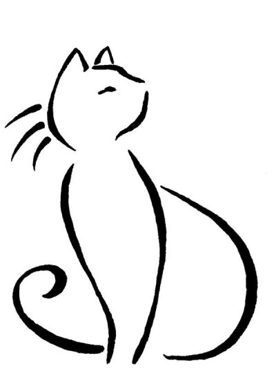 Cat Line, Purr Path, Whisker Route, Feline Connection, Kitty Trail Drawing