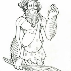 Caveman Drawing Creative Style
