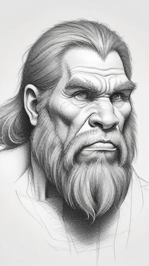 Caveman Drawing Easy Sketch