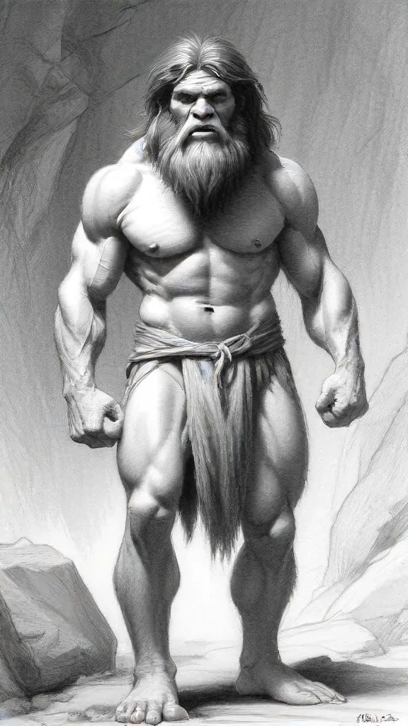 Caveman Drawing Sketch Picture