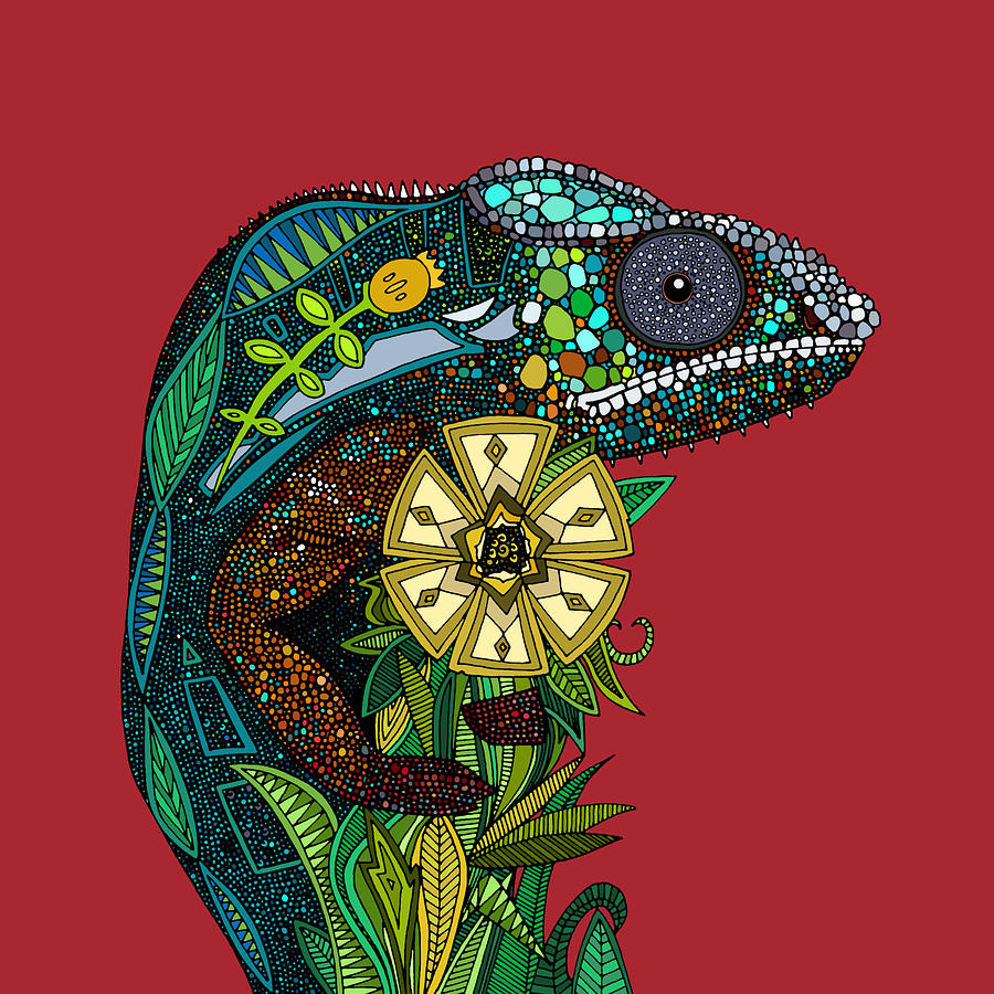 Chameleon Drawing Art