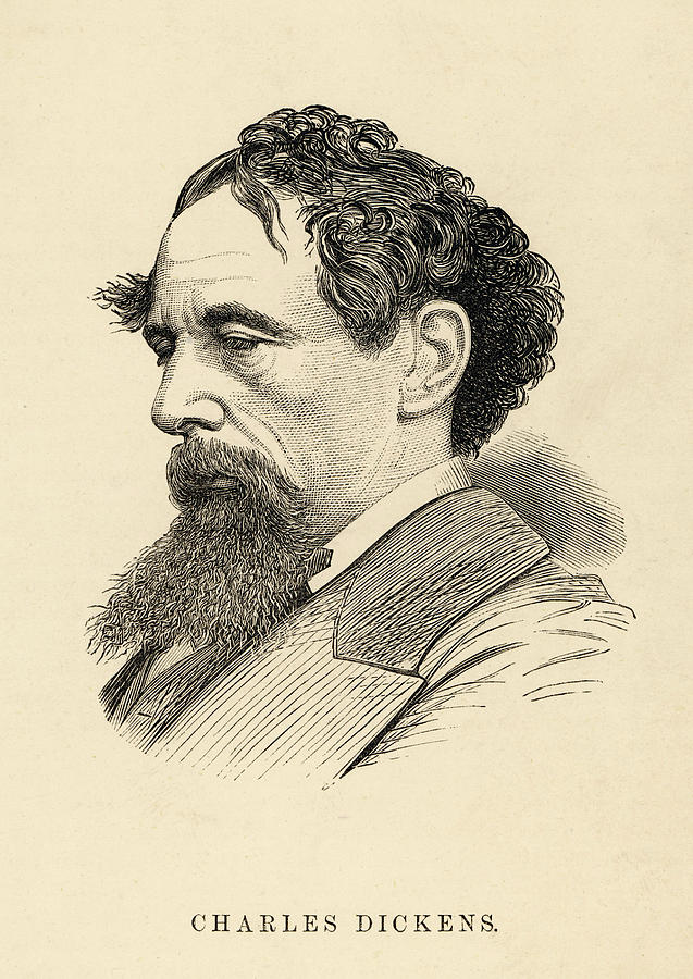 Charles Dickens Drawing Amazing Sketch