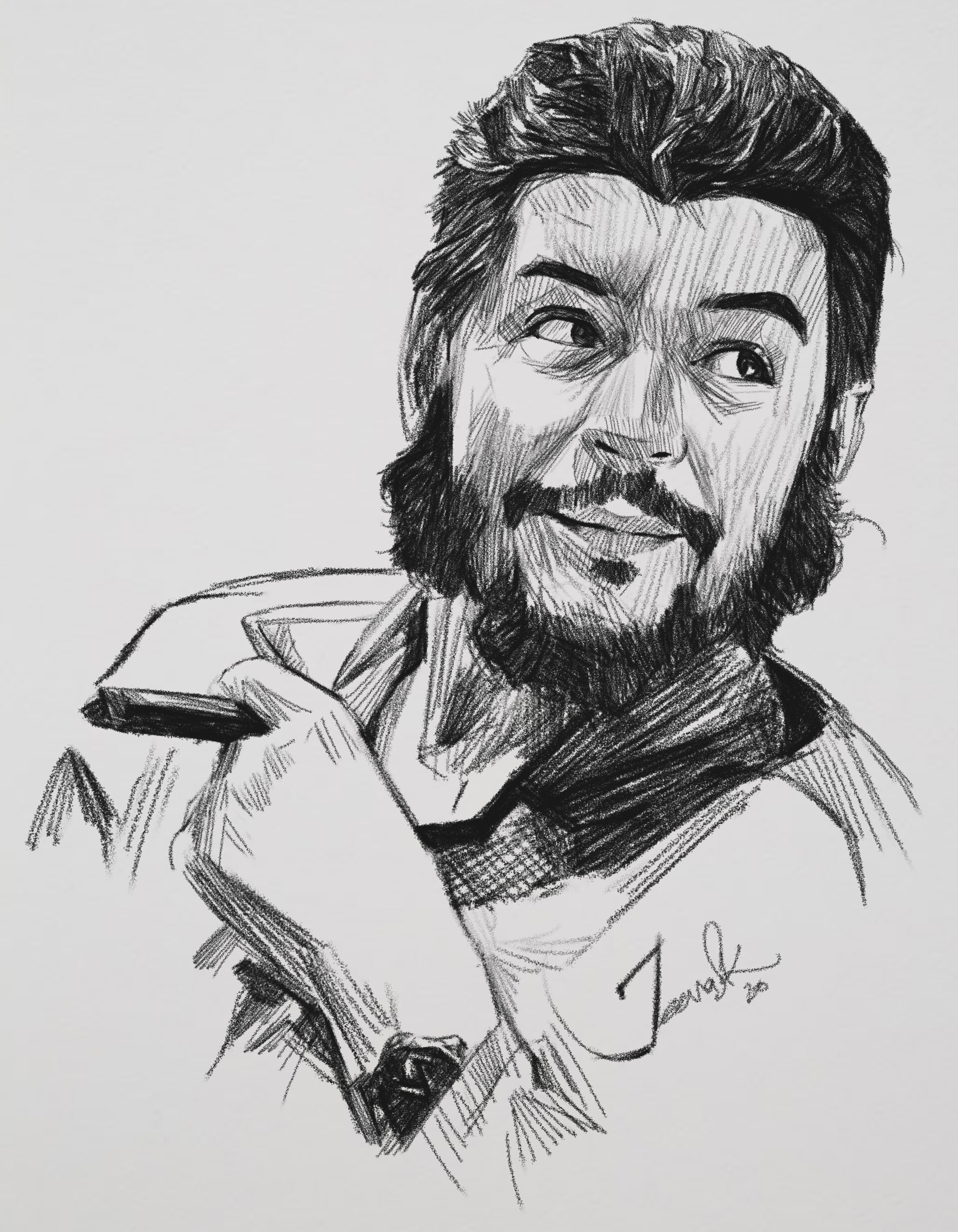 Che Guevara Drawing Amazing Sketch