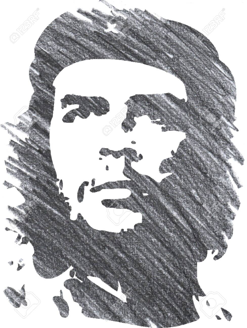 Che Guevara Drawing Artistic Sketching