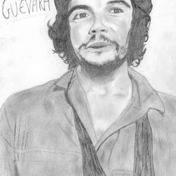Che Guevara Drawing Detailed Sketch