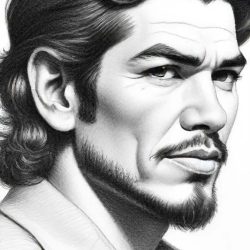 Che Guevara Drawing Easy Sketch