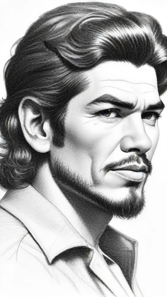 Che Guevara Drawing Easy Sketch