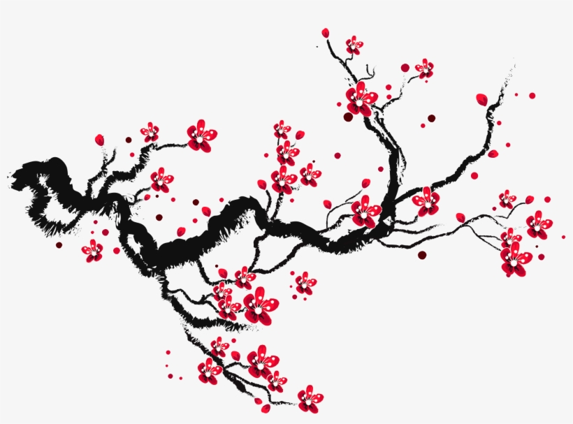 Cherry Blossom Drawing Realistic Sketch