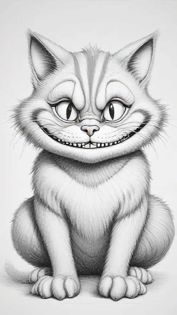 Cheshire Cat Drawing Art Sketch Image