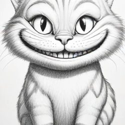 Cheshire Cat Drawing Sketch Image