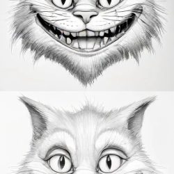 Cheshire Cat Drawing Sketch Photo