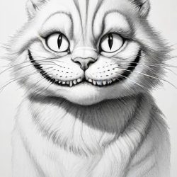 Cheshire Cat Drawing Sketch Picture