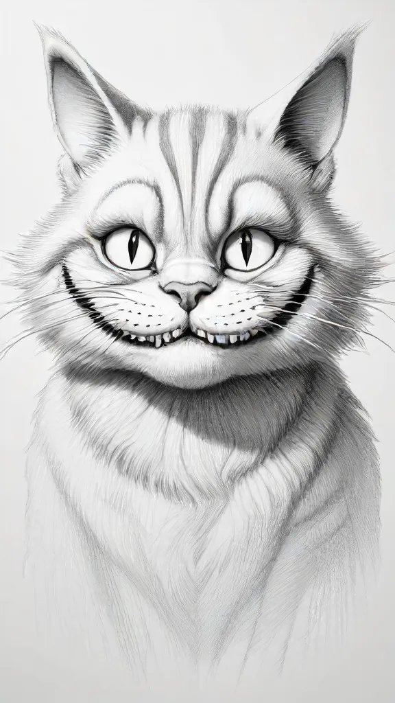 Cheshire Cat Drawing Sketch Picture