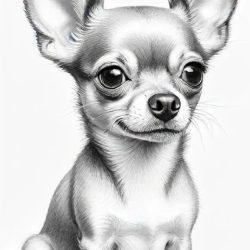 Chihuahua Drawing Sketch Photo