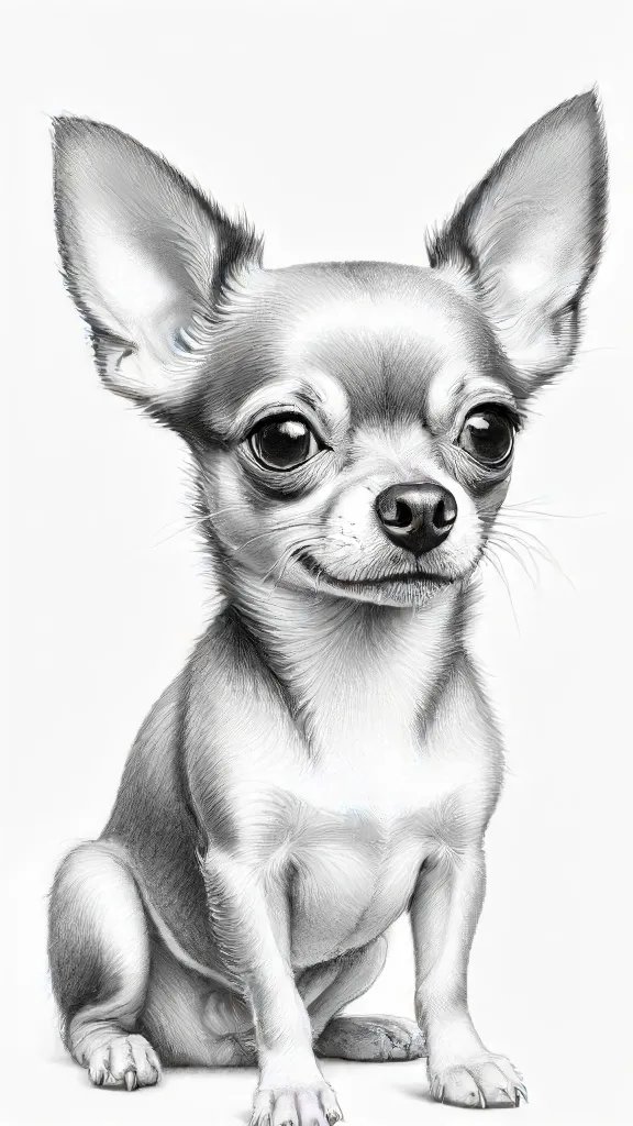 Chihuahua Drawing Sketch Photo
