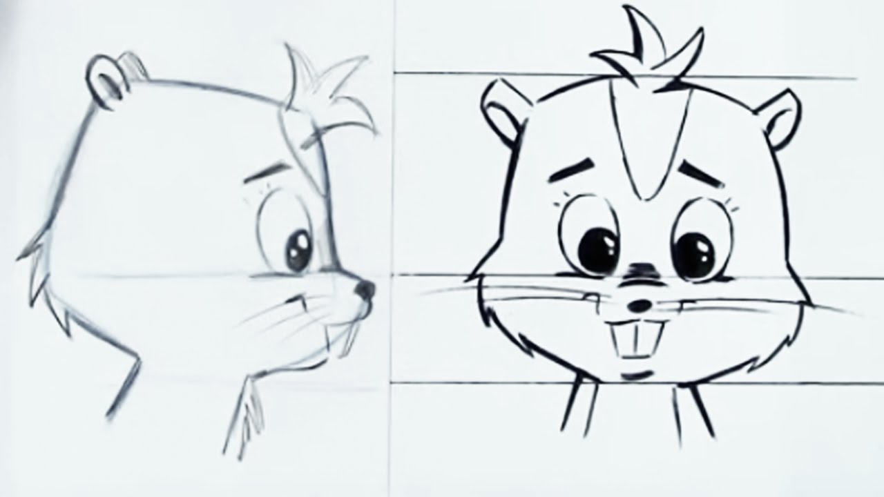 Chipmunk Drawing Art