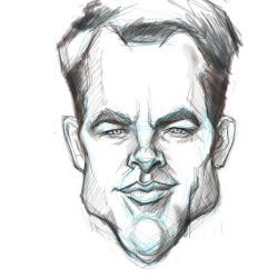 Chris Pine Drawing Amazing Sketch