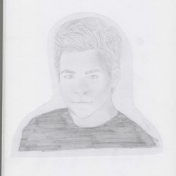 Chris Pine Drawing Intricate Artwork