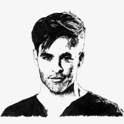 Chris Pine Drawing Professional Artwork