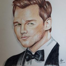 Chris Pratt Drawing Fine Art