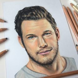 Chris Pratt Drawing Hand drawn