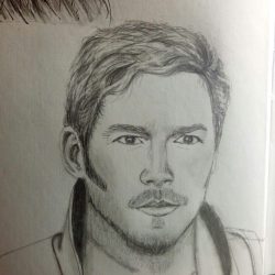 Chris Pratt Drawing Hand drawn Sketch