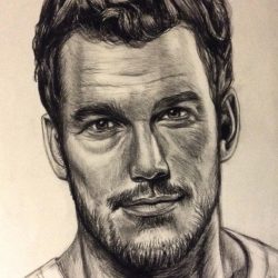 Chris Pratt Drawing Professional Artwork