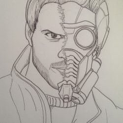 Chris Pratt Drawing Stunning Sketch