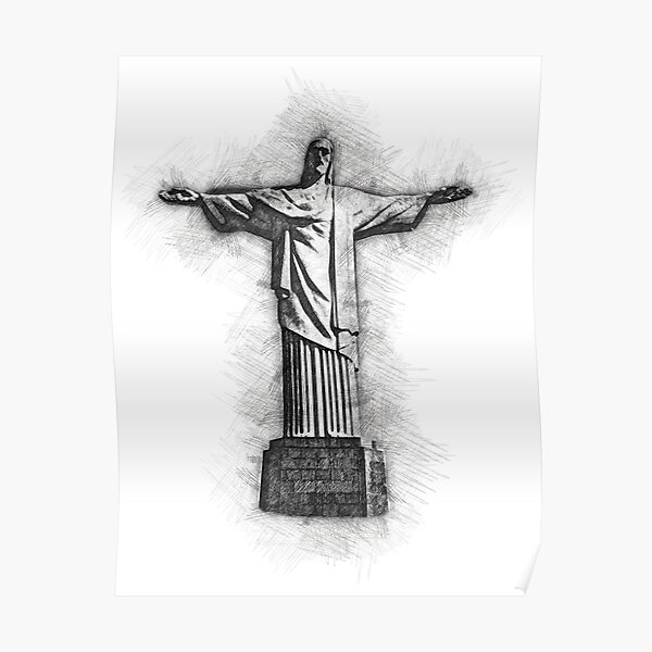 Christ The Redeemer Drawing Amazing Sketch