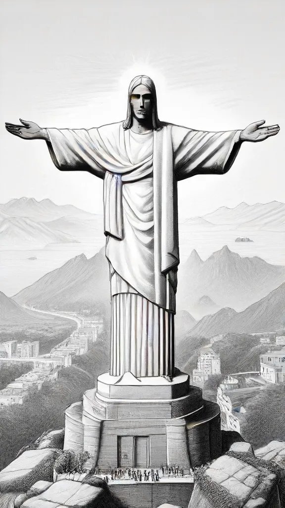 Christ The Redeemer Drawing Art Sketch Image
