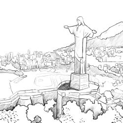 Christ The Redeemer Drawing Hand drawn Sketch