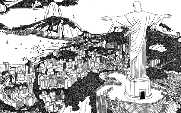 Christ The Redeemer Drawing Image