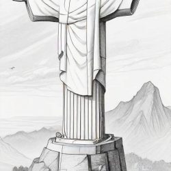 Christ The Redeemer Drawing Sketch Photo