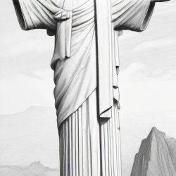 Christ The Redeemer Drawing Sketch Picture