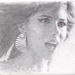 Christina Perri Drawing Beautiful Artwork