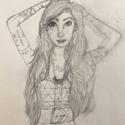 Christina Perri Drawing Detailed Sketch