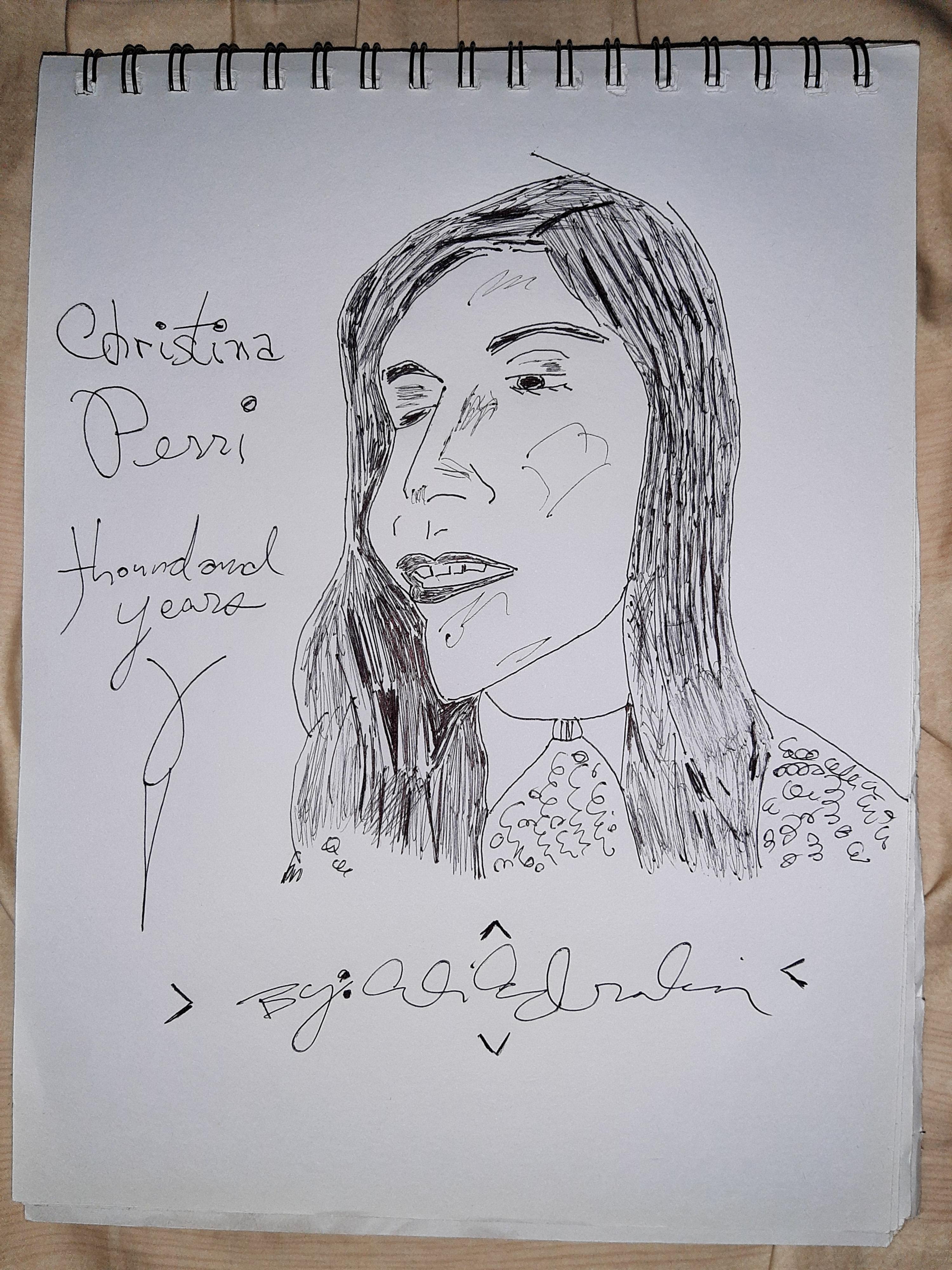 Christina Perri Drawing Fine Art