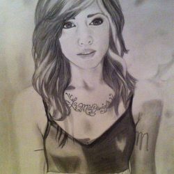 Christina Perri Drawing Modern Sketch