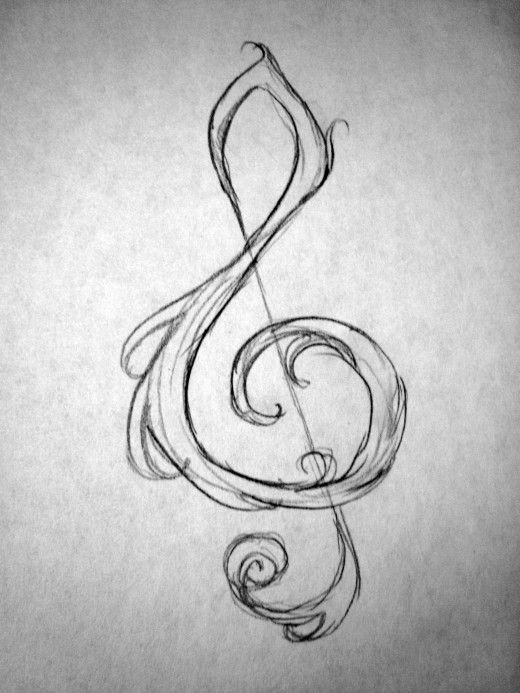 Clef Drawing Amazing Sketch
