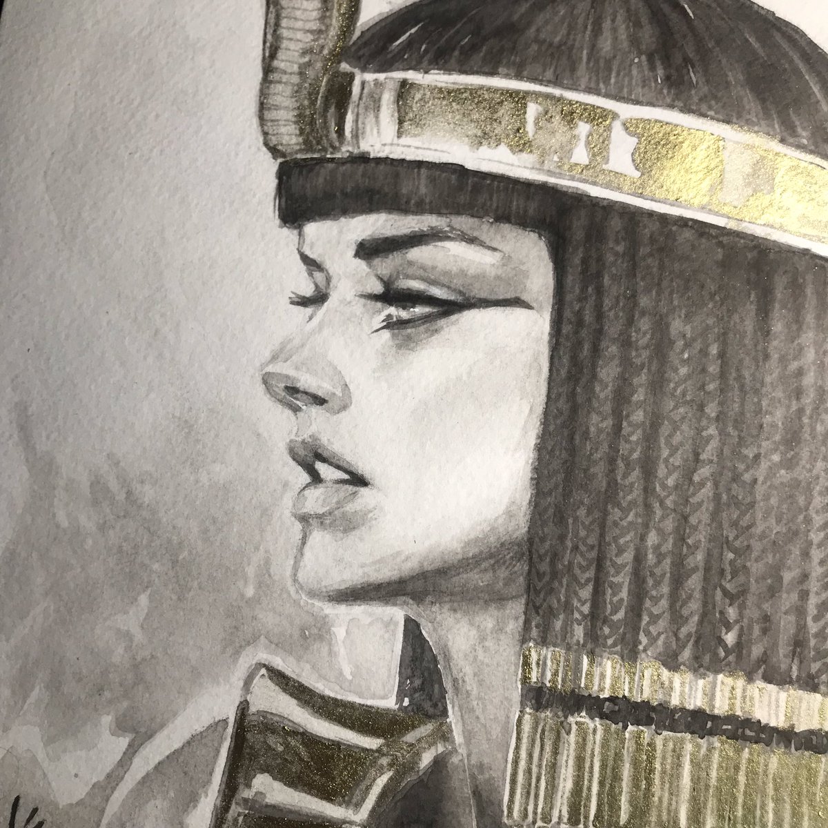 Cleopatra Drawing Fine Art
