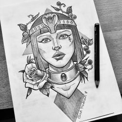 Cleopatra Drawing Hand drawn Sketch