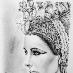 Cleopatra Drawing Realistic Sketch